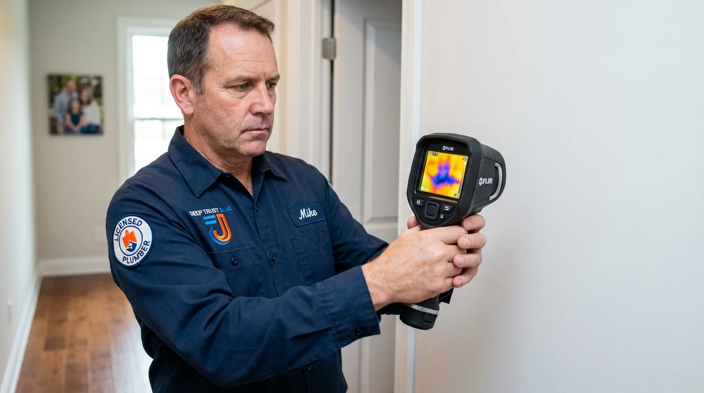 Thermal imaging leak detection by Johns Plumbing LLC in Belle Plaine